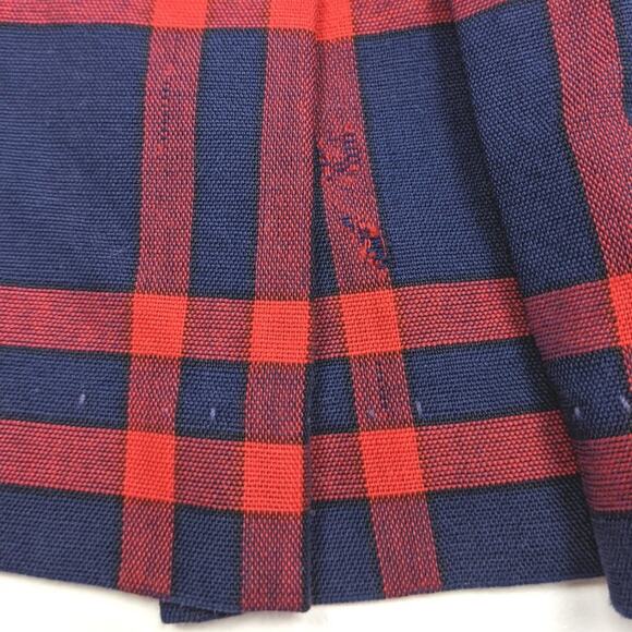 Vintage Dress Baby Girls Size 12m School Mod Red Plaid - Picture 4 of 4